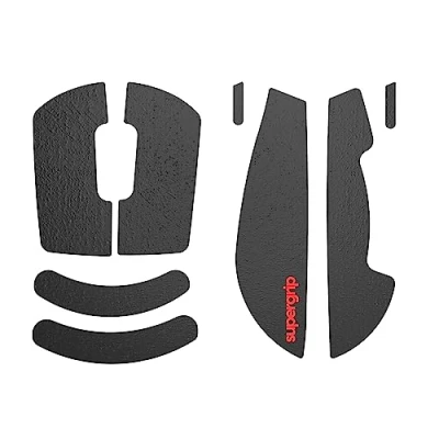 Abbildung von Supergrip Griptape Set für Logitech G Pro, superleicht, schweißabsorbierend, leistungsstark, rutschfest, 3M Kleber, keine Rückstände, Maus Griptape, ultradünn, 0,5 mm