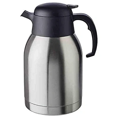 Abbildung von APS Isolierkanne „Classic“, Kaffeekanne mit Drehverschluss, Ø 14 cm, H: 19 doppelwandiger Edelstahl, für heiße und kalte Getränke, nicht spülmaschinengeeignet, 16 Tassen/2,0 Liter