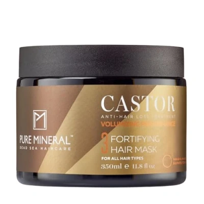 Abbildung von Pure Mineral Haarmaske mit Rizinusöl Stärkt und spendet Feuchtigkeit für schwaches Haar Omega 9 Ohne Sulfate, Parabene, Petrolate 350ml