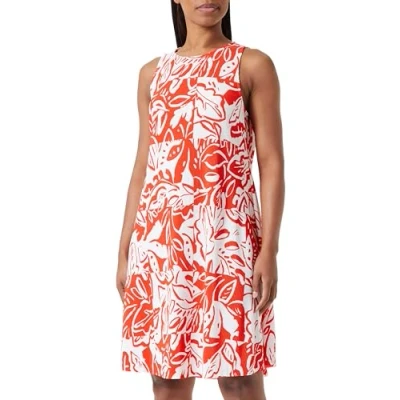 Abbildung von s.Oliver MIT Plisseefalten Jerseykleid, Damen, Größe: 36, Hellorange