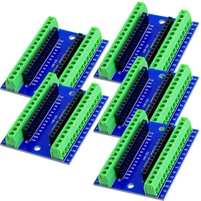 Abbildung von AZDelivery 5 x AZ Nano V3 Board Terminal Adapter mit Schraubklemmen, Modul kompatibel Arduino inklusive E Book!