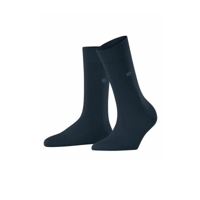 Abbildung von Burlington Damen Socken Bloomsbury W So Wolle Baumwolle einfarbig 1 Paar, Blau Marine 6120, 36 41