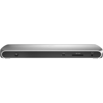 Abbildung von Corsair TBT100 Thunderbolt™ 3 Dock (Zwei USB C 3.1, Zwei A 3.1 Anschlüsse, HDMI Ports, 3,5 mm Audio Kombianschluss, Gigabit Ethernet, SD Kartenleser, Mac und Windows Kompatibel) Aluminium