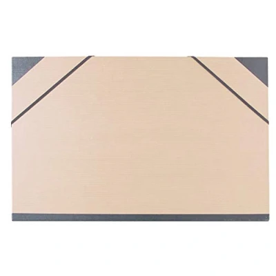 Abbildung von Clairefontaine 44100C Kraft Zeichenmappe (Gummizug, Rücken 30 mm, DIN A3+, innen: 29,7 x 42 cm, außen: 32 45 ideal zur Aufbewahrung Ihrer Werke) braun