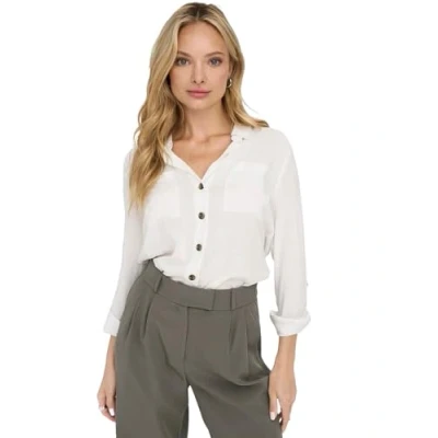 Abbildung von ONLY Hemdbluse, Damen, Größe: 34, Weiß