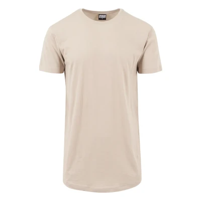 Abbildung von Urban Classics Herren Shaped Long Tee T Shirt, Elfenbein (sand), XS