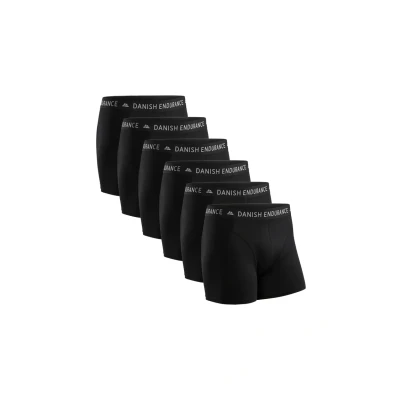 Abbildung von Danish Endurance 6 PACK Classic Boxershorts, Herren, Größe: 4XL, Black