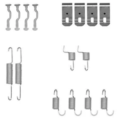 Abbildung von HELLA 8DZ 355 201 971 Zubehörsatz, Feststellbremsbacken HONDA: Accord 7 Tourer, CR V 2