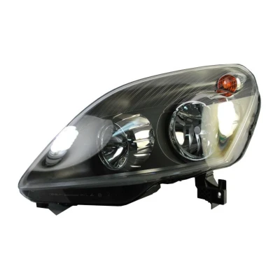 Abbildung von MAGNETI MARELLI 710301214203 Scheinwerfer links W5W, PY21W, H7, H1 Halogen mit Blinklicht für Rechtsverkehr Stellmotor LWR OPEL: Zafira B
