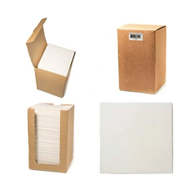 Abbildung von Alvotex CHIC Airlaid 100 Coctailservietten, 1/4 Falten Stoffähnlich, Hochwertige Einwegserviette, Weiß, 20x20 cm