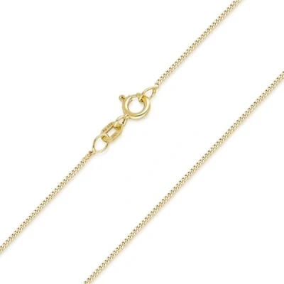Abbildung von Materia Schmuck 925 Silber Panzerkette vergoldet 1mm Damen Halskette in 40 cm gold K69