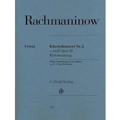 Abbildung von Klavierkonzert Nr. 2 c moll op. 18; Klavierauszug: Instrumentation: Pianos, 4 hands, Piano Concertos (G. Henle Urtext Ausgabe)