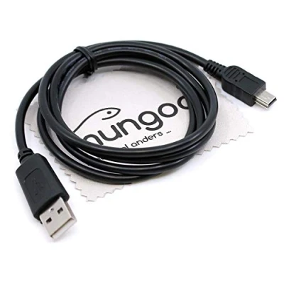 Abbildung von USB Datenkabel passend für Ravensburger TipToi WLAN (00036), 1. Generation (500), 2. (700), 3. (801) Stift 1m Lade Kabel mit mungoo Displayputztuch