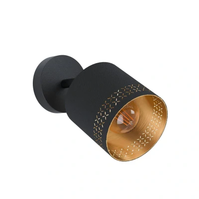Abbildung von Eglo 99276 Spotleuchte ESTEPERRA schwarz, gold H:24 Ø:12cm dimmbar