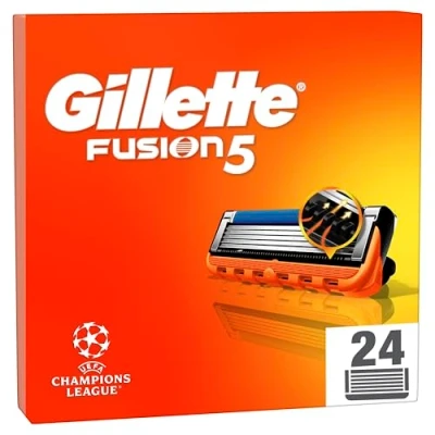 Abbildung von Gillette Fusion5 Rasierklingen für Herren, 24 Stück, entwickelt mit Antik Klingen bis zu 20 Rasuren pro Klinge