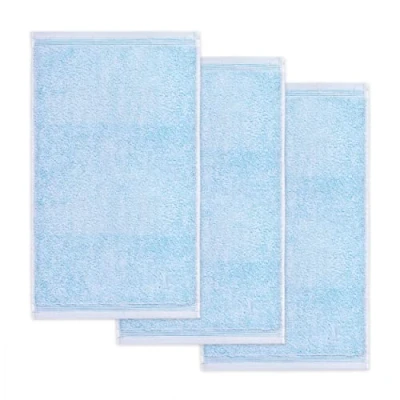 Abbildung von möve Superwuschel Gästetuch 30 x 50 cm aus 100% Baumwolle, aquamarine 3er Set