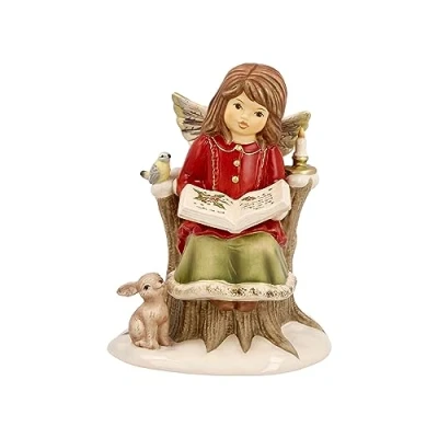Abbildung von Goebel Weihnachtsdekoration Engelsfigur aus Porzellan hergestellt, Maße: 14.5 cm x 11.5 11 cm, 66 704 33 1