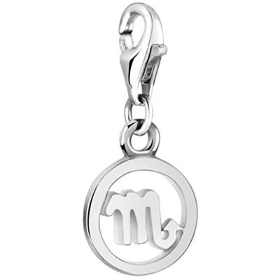 Abbildung von Nenalina Sternzeichen Stier Karabiner Charm Anhänger für Bettelarmband aus 925 Sterling Silber 713294 000