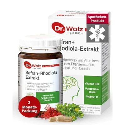 Abbildung von Safran+rhodiola extrakt Doktor wolz Kapseln