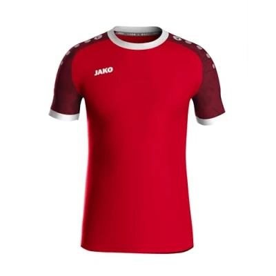 Abbildung von JAKO ICONIC Trikot Kinder Sportrot, Weinrot, Gr. 128 Nachhaltiges Sport Shirt kurzarm aus 100% recyceltem Polyester, Feuchtigkeitstransportierend