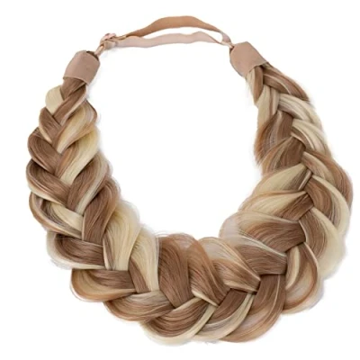 Abbildung von CAISHA Zopf Haarteil Haarband Stirnband Haarschmuck Geflochten Blond Gesträhnt HZ207