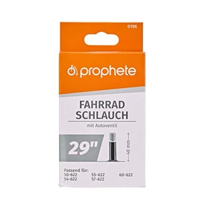Abbildung von Prophete Unisex Erwachsene Schlauch 29 x 1.9 2.3 50/60 622, Autoventil (40 mm) Fahrradschlauch, schwarz, One Size (196)