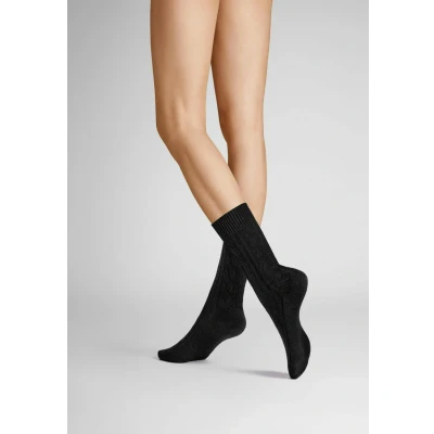 Abbildung von Hudson Damen Socken Winter Plait weich Black 0005 39 42