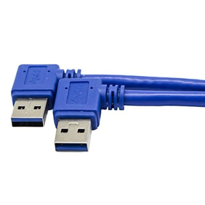 Abbildung von QiCheng &amp; LYS USB Winkelstecker Datenübertragung USB3.0 Kabel 5 Gbit/s Kompatible Externe Festplatte (30cm)