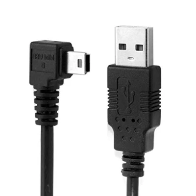 Abbildung von chenyang Mini USB Kabel, 2.0 Stecker auf 5 poliger 90 Grad rechtwinklig Lade/Datenübertragungs Verlängerungskabel 5.0M für Dashcam/GPS/Mikrofon