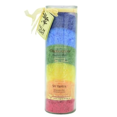 Abbildung von Palm Light Chakra Kerze, Bunt