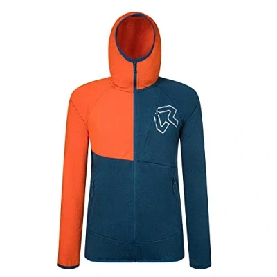 Abbildung von Rock Experience REMC02231 Zebra Hoodie Sweatshirt Men&#039;s 1484 Moroccan Blue+0630 Flame XXL