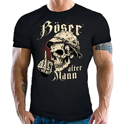 Abbildung von Herren T Shirt für den etwas älteren Nörgler:Böser Alter Mann