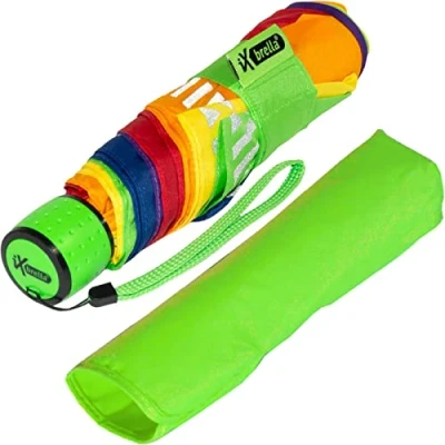 Abbildung von iX brella Mini ultra light Taschenschirm Reflex Sicherheitsschirm extra leicht weiß