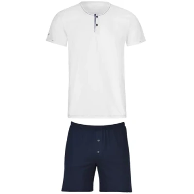Abbildung von Trigema Herren 6392041S Pyjamaset, weiss C2C, L