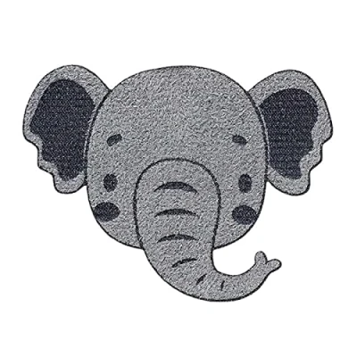 Abbildung von Mono Quick 0626x Tier Applikation, Bügelbild, Patch, Affe Giraffe Elefant Alpaka Koala, Tierkopf (06265 Elefantenkopf)