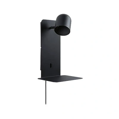 Abbildung von Paulmann 71099 Wandleuchte Malena USB C GU10 230V max. 5W Schwarz matt Wandleselampe
