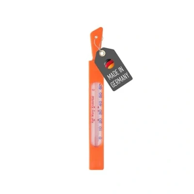 Abbildung von Lantelme Badethermometer 20cm Farbe Orange Temperaturanzeige mit Richtangaben Badezwinge Analog Bade Thermometer für Baby und Kind Wassertemperaturanzeige in Badewanne Badewasser (Orange)