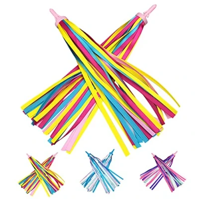 Abbildung von PLATT Lenkerfransen Streamer Bändchen für Kinderfahrrad,Kinder Roller Lenker Fahrrad Griffe Ribbon,1 Paar