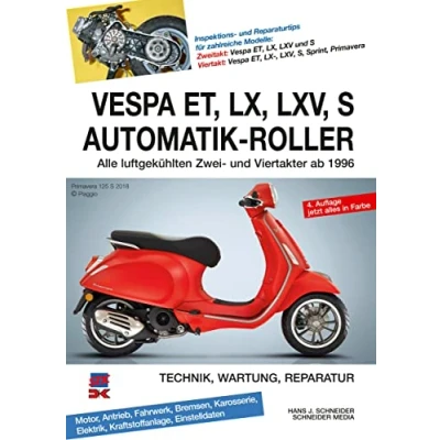 Abbildung von Vespa ET, LX, LXV, S Automatik Roller: Alle luftgekühlten Zwei und Viertakter ab 1996