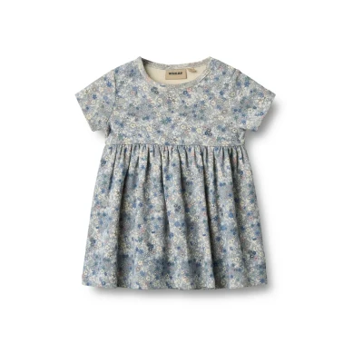 Abbildung von Wheat S/S NOVA Jerseykleid für Kinder, Größe: 62, Blue summer flowers