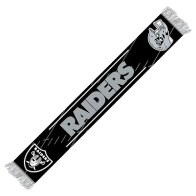 Abbildung von Las Vegas Raiders NFL Schal Fanschal Scarf ** Team HD Knitted Jaquard in 145 x 20 cm