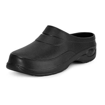 Abbildung von Ladeheid Damen und Herren leichte Eva Clogs Gartenclogs Gartenschuhe KL037 (Schwarz, 46 EU)