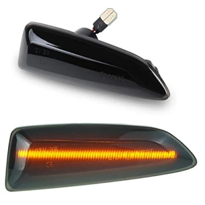 Abbildung von DoLED LED Seitenblinker Blinker getönt Schwarz/Rauchglas kompatibel für Astra J K Insignia B Zafira C