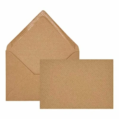 Abbildung von Edition Seidel 25 Kraftpapier Premium Briefumschläge Umschläge Kuvert farbig Format ähnlich B6 12,0 x 17,5 cm 80 g/m²