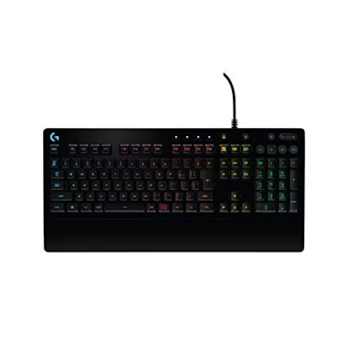 Abbildung von Logitech G G213 Prodigy Gaming Keyboard, LIGHTSYNC RGB, Mech Dome Tasten, Backenfest, Multimedia AZERTY Layout, Belgisch Schwarz