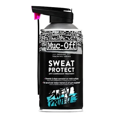 Abbildung von Muc Off Indoor Training Schweißschutz, 300 ml Korrosionsschutz Spray für Fahrräder und Fitnessgeräte Rostschutz Trainingsgeräte