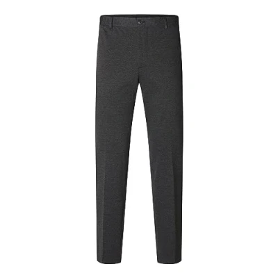 Abbildung von Selected Homme HOSE Gewebte Anzughose, Herren, Größe: 54, Dark grey melange