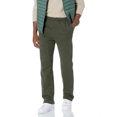 Abbildung von Amazon Essentials Herren Fleece Jogginghose mit offenem Saum (erhältlich in den Größen L und L), Olivenheide, M