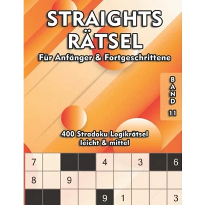 Abbildung von Straights Rätsel Stradoku Rätselheft: Str8ts Logikrätsel in leicht und mittel Spannende &amp; Knifflige Gedächtnisübungen für Erwachsene Senioren