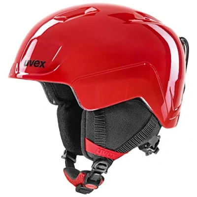 Abbildung von uvex heyya leichter Skihelm für Kinder individuelle Größenanpassung optimierte Belüftung fire red 46 50 cm